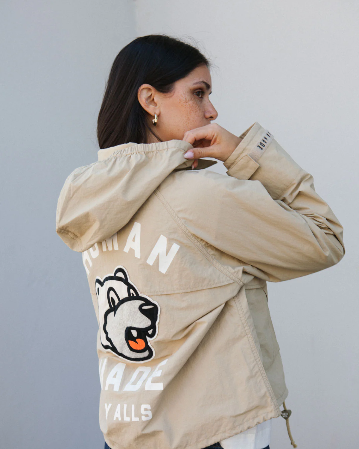 Human Made Fishing Jacket Beige - Image 9