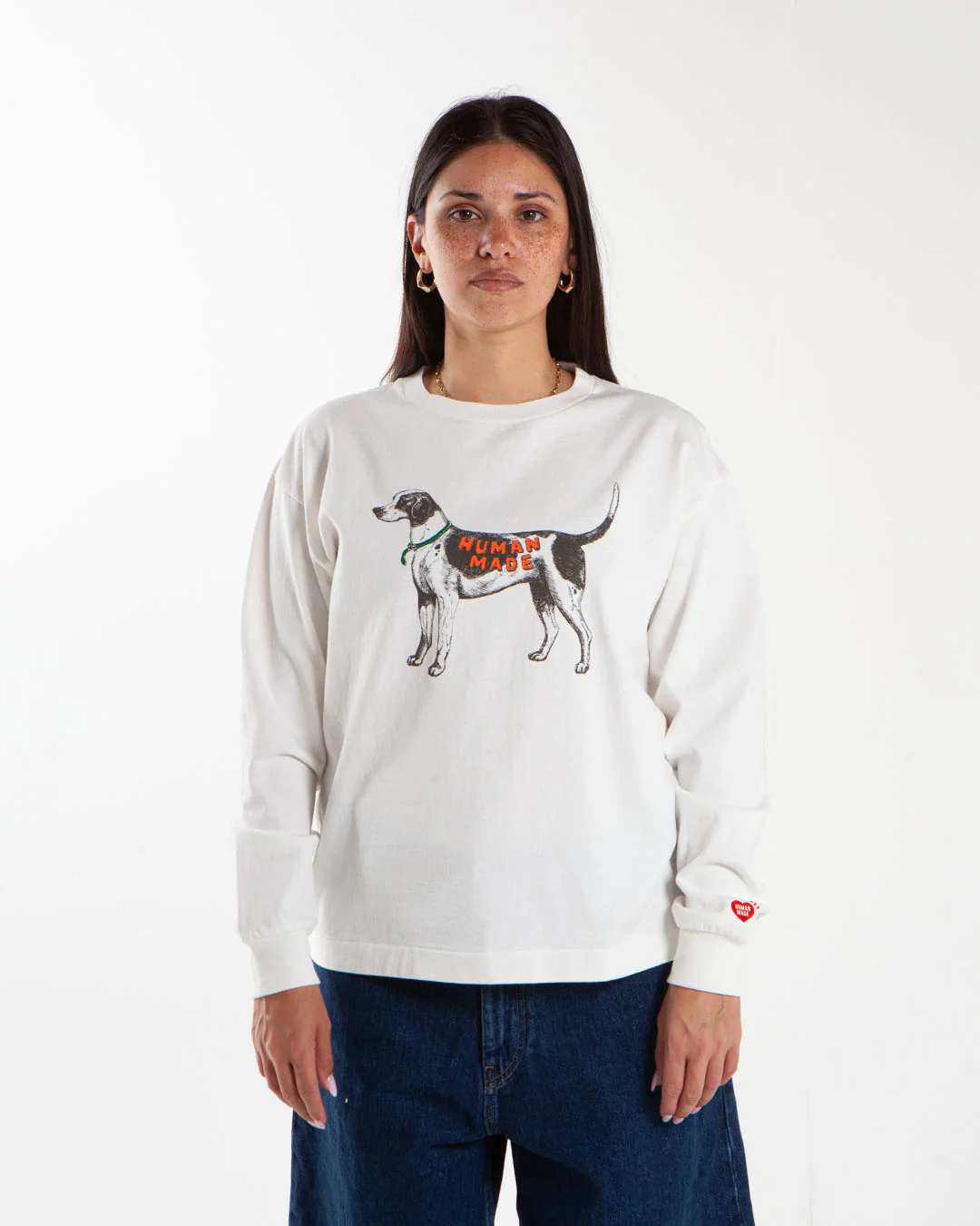 Human Made Graphic L/S Shirt White