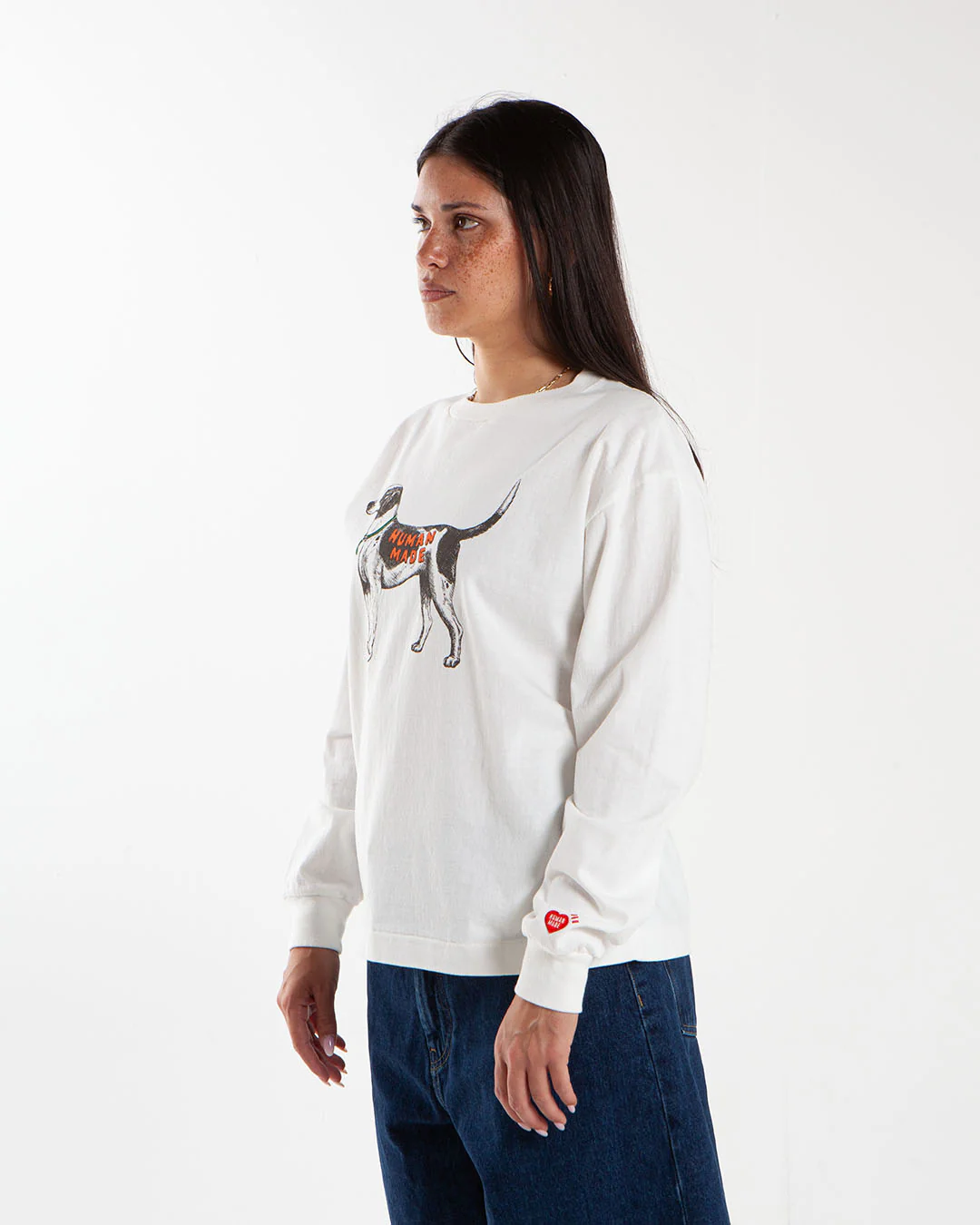 Human Made Graphic L/S Shirt White - Image 2