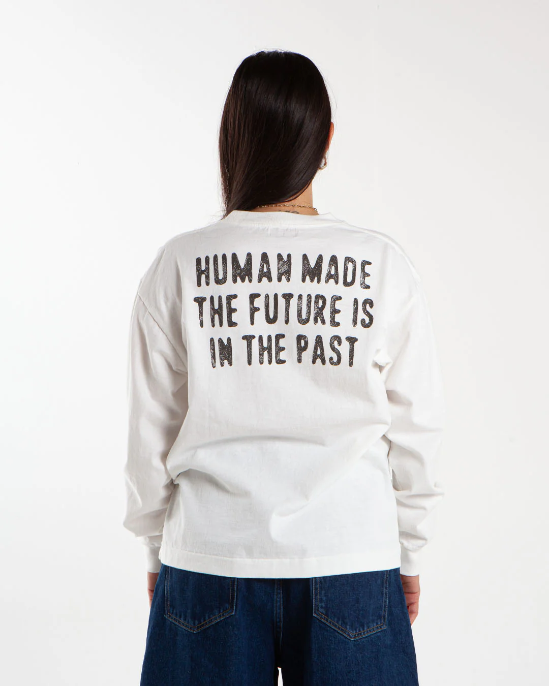 Human Made Graphic L/S Shirt White - Image 3