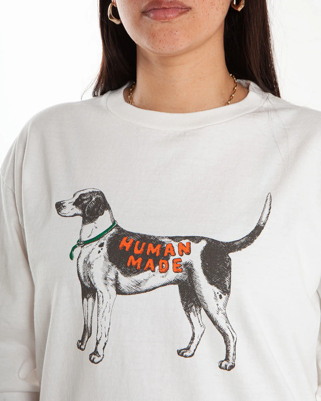 Human Made Graphic L/S Shirt White - Image 4