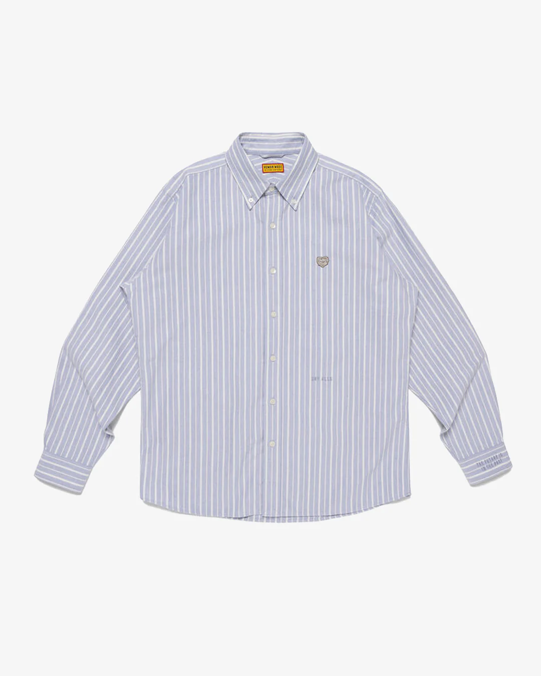 Human Made Stripe Ox B.D. Shirt Blue - Image 5