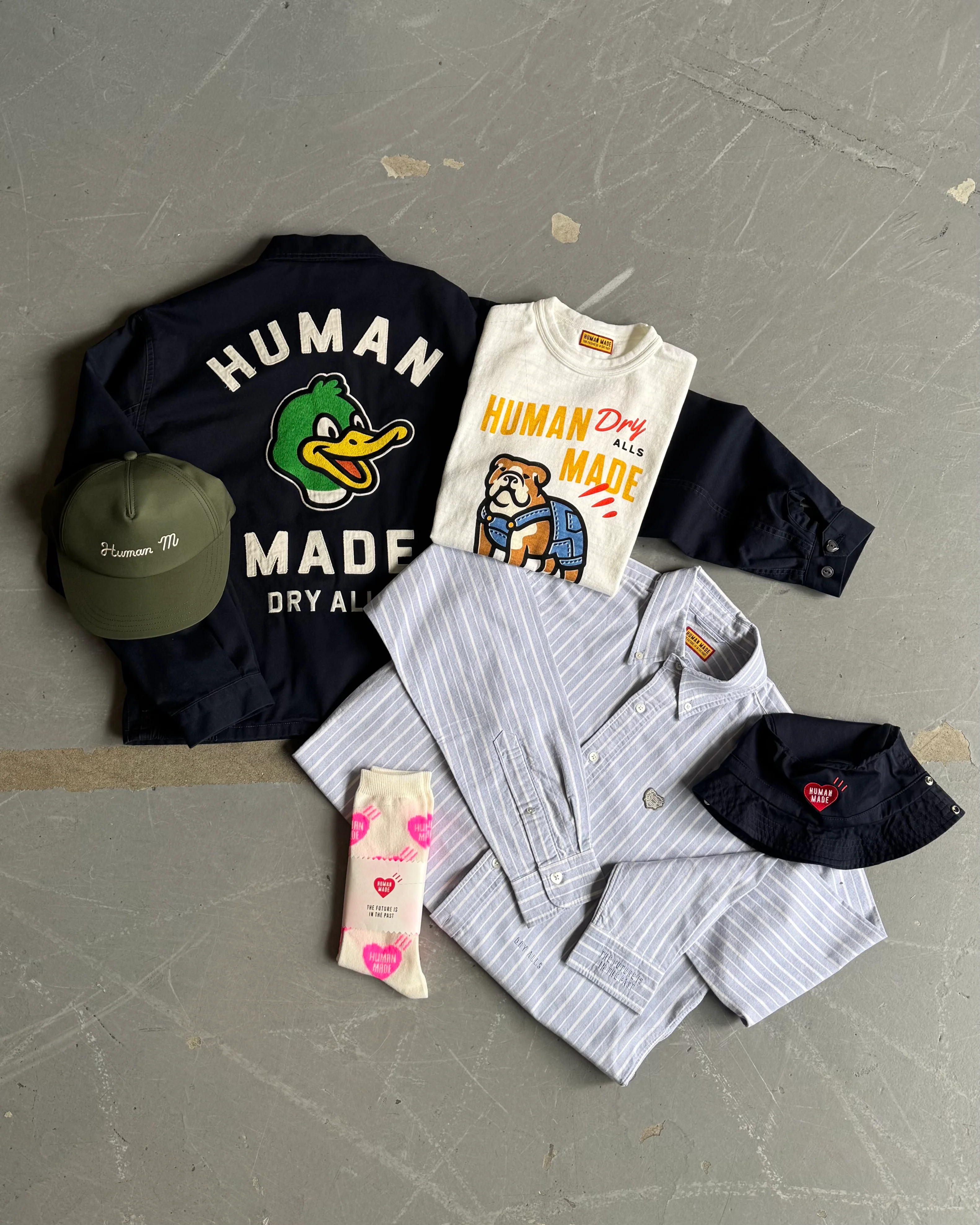 Human Made Stripe Ox B.D. Shirt Blue - Image 7
