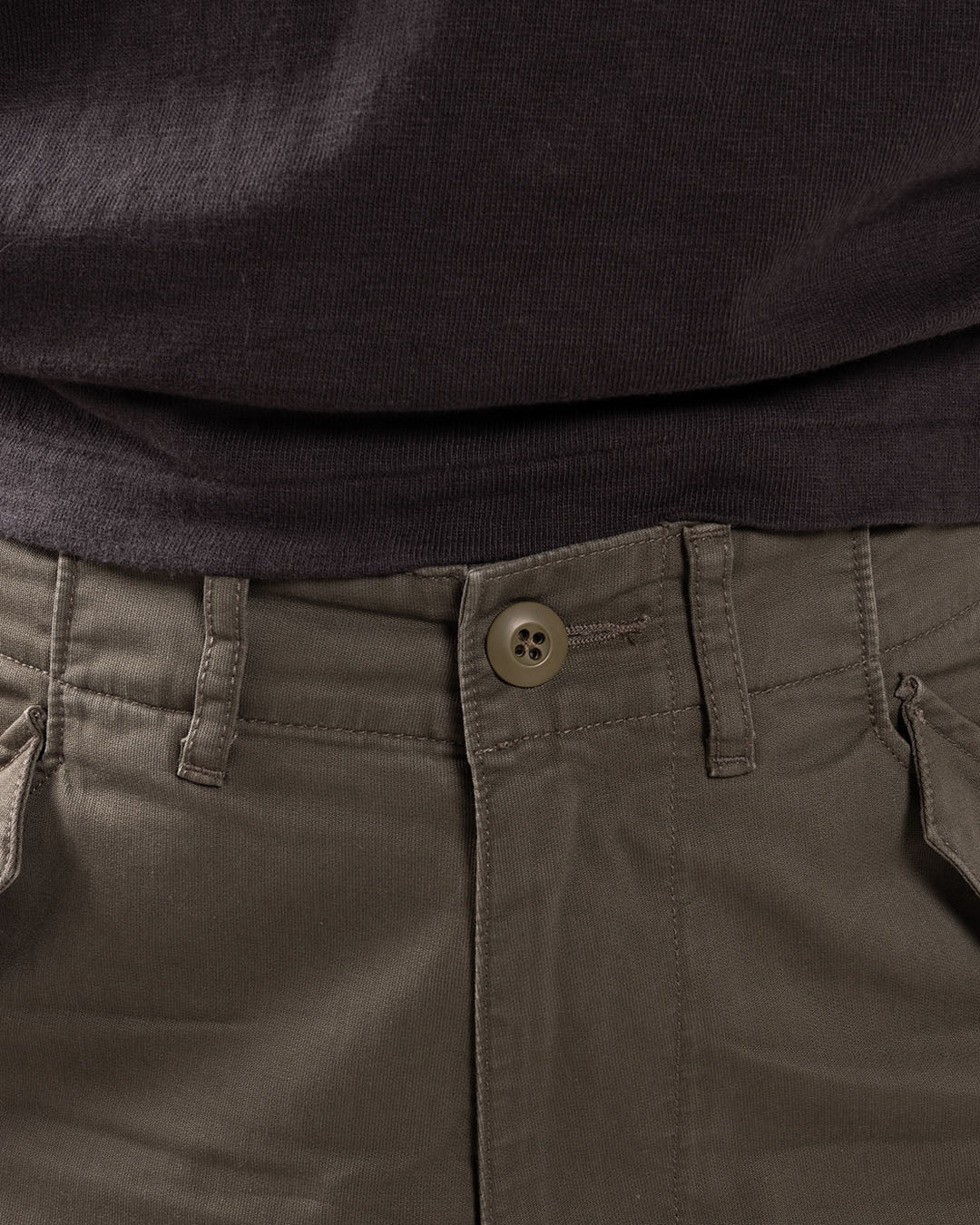 Human Made Wide Military Pants Olive Drab - Image 3