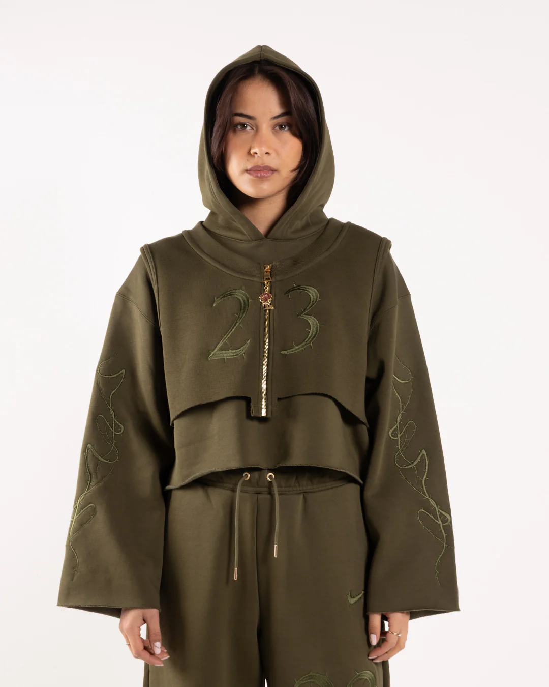 Jordan x Teyana Taylor Hoodie Rough Green