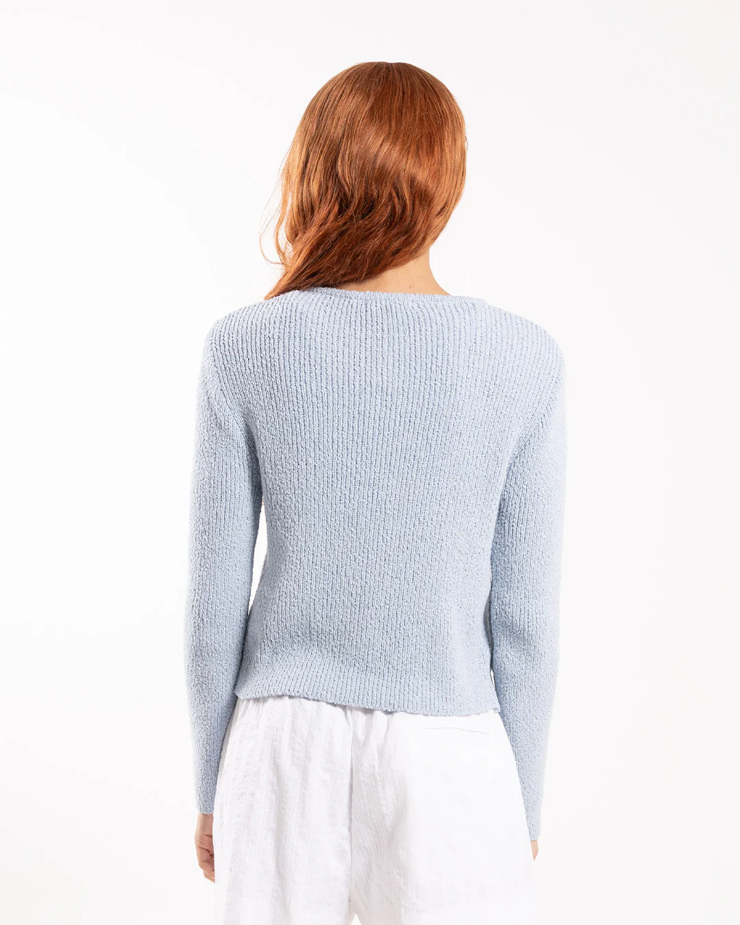 Kijun Double Corsage Cardigan Sky Blue - Image 3