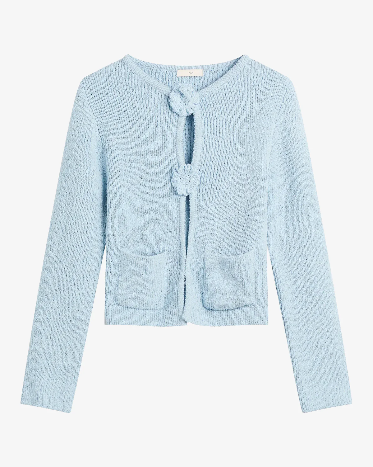 Kijun Double Corsage Cardigan Sky Blue - Image 5