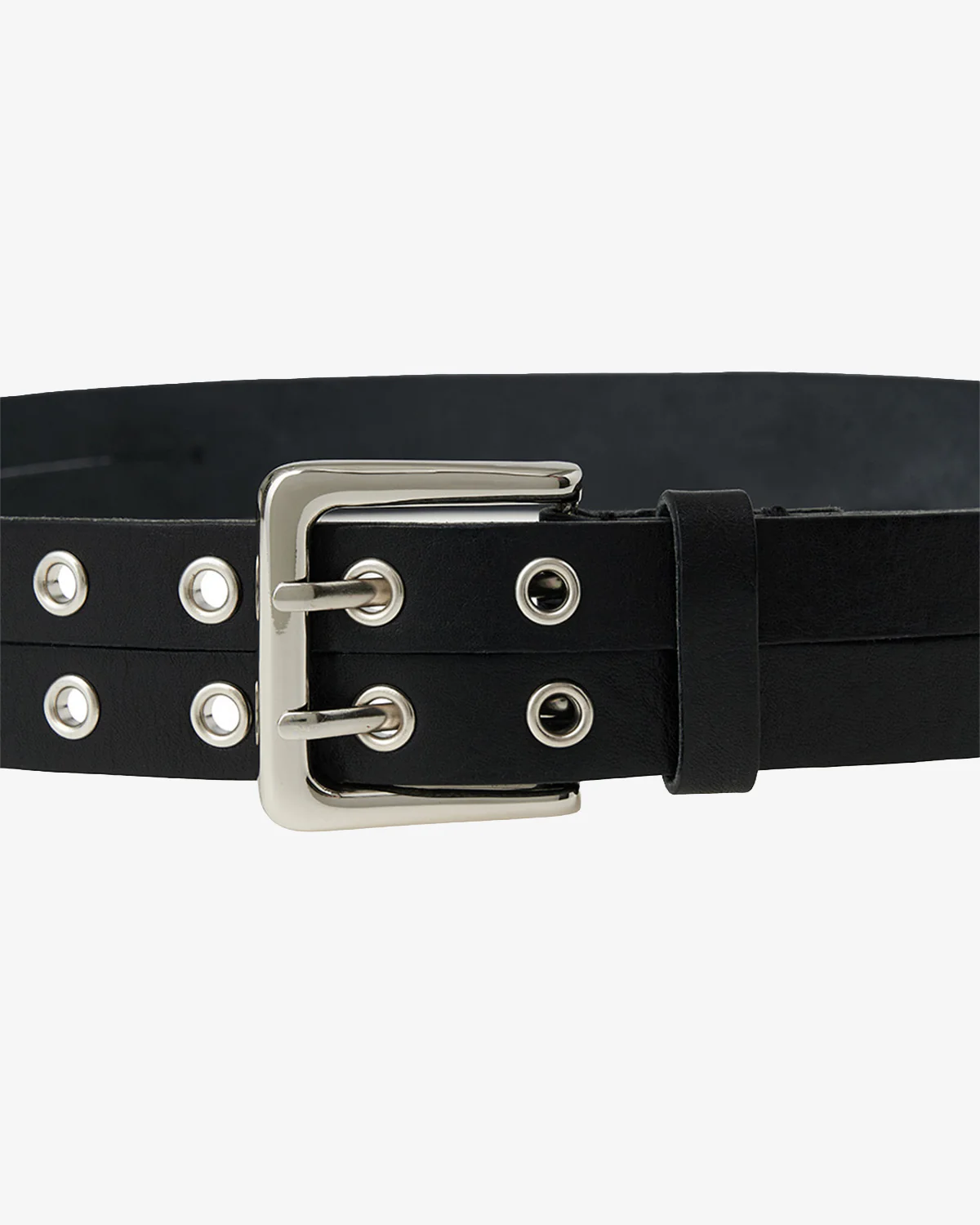Kijun Leather Stud Belt Black - Image 3