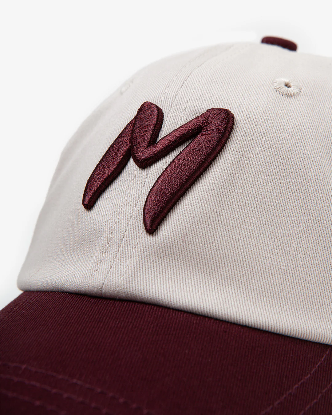 Maha Amsterdam Initial Cap Ecru Burgundy - Image 4
