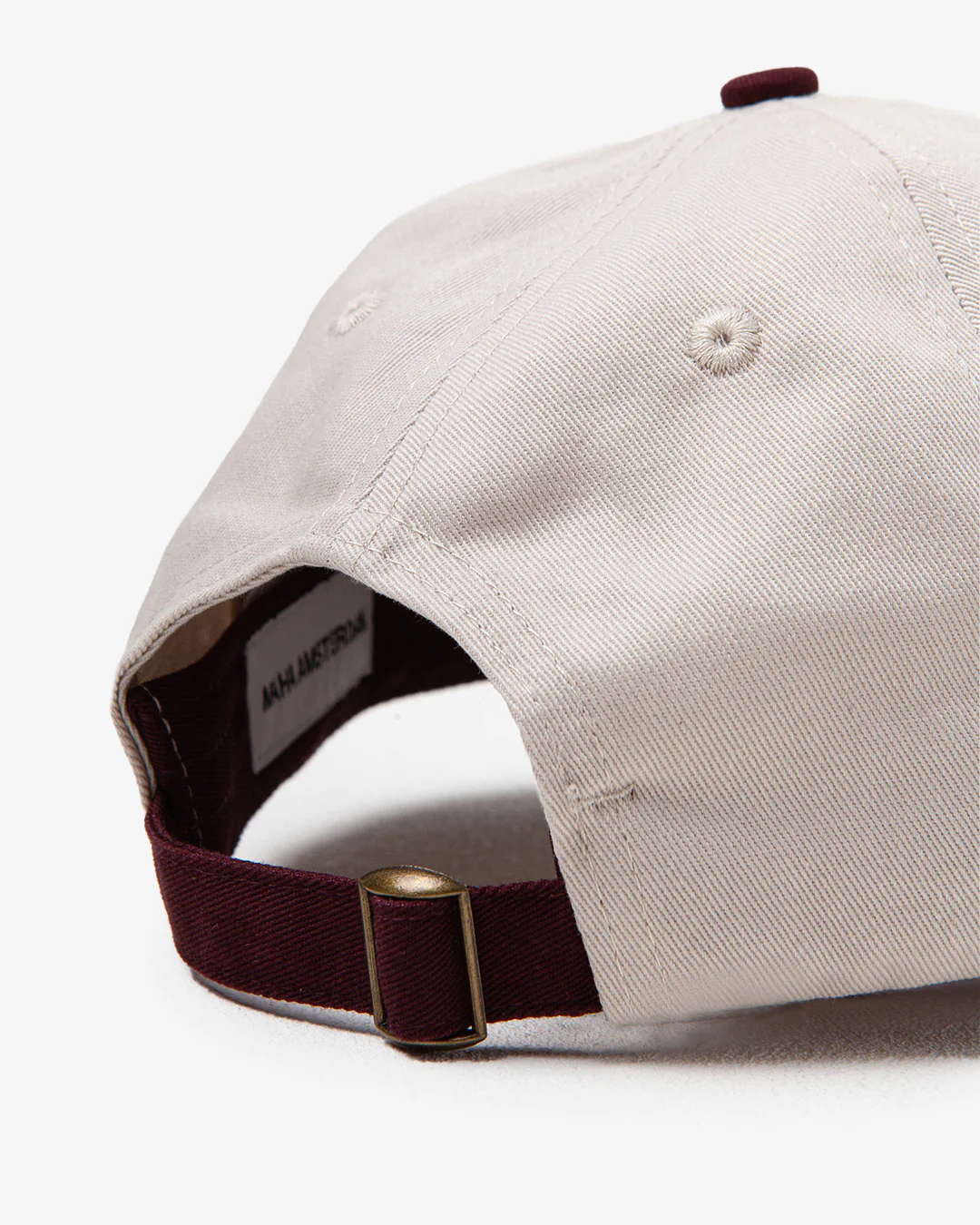 Maha Amsterdam Initial Cap Ecru Burgundy - Image 6