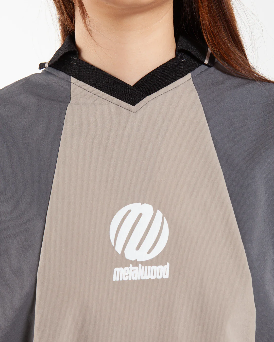 Metalwood Studio Machine Longsleeve Polo Black - Image 4