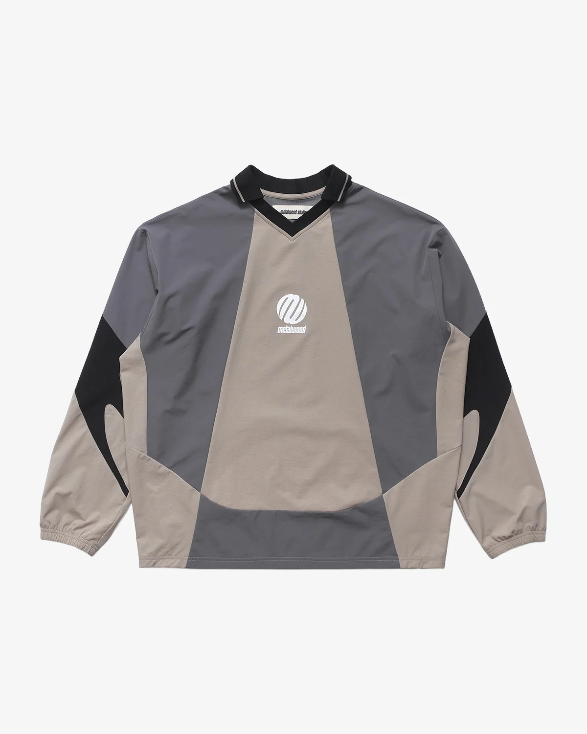 Metalwood Studio Machine Longsleeve Polo Black - Image 5