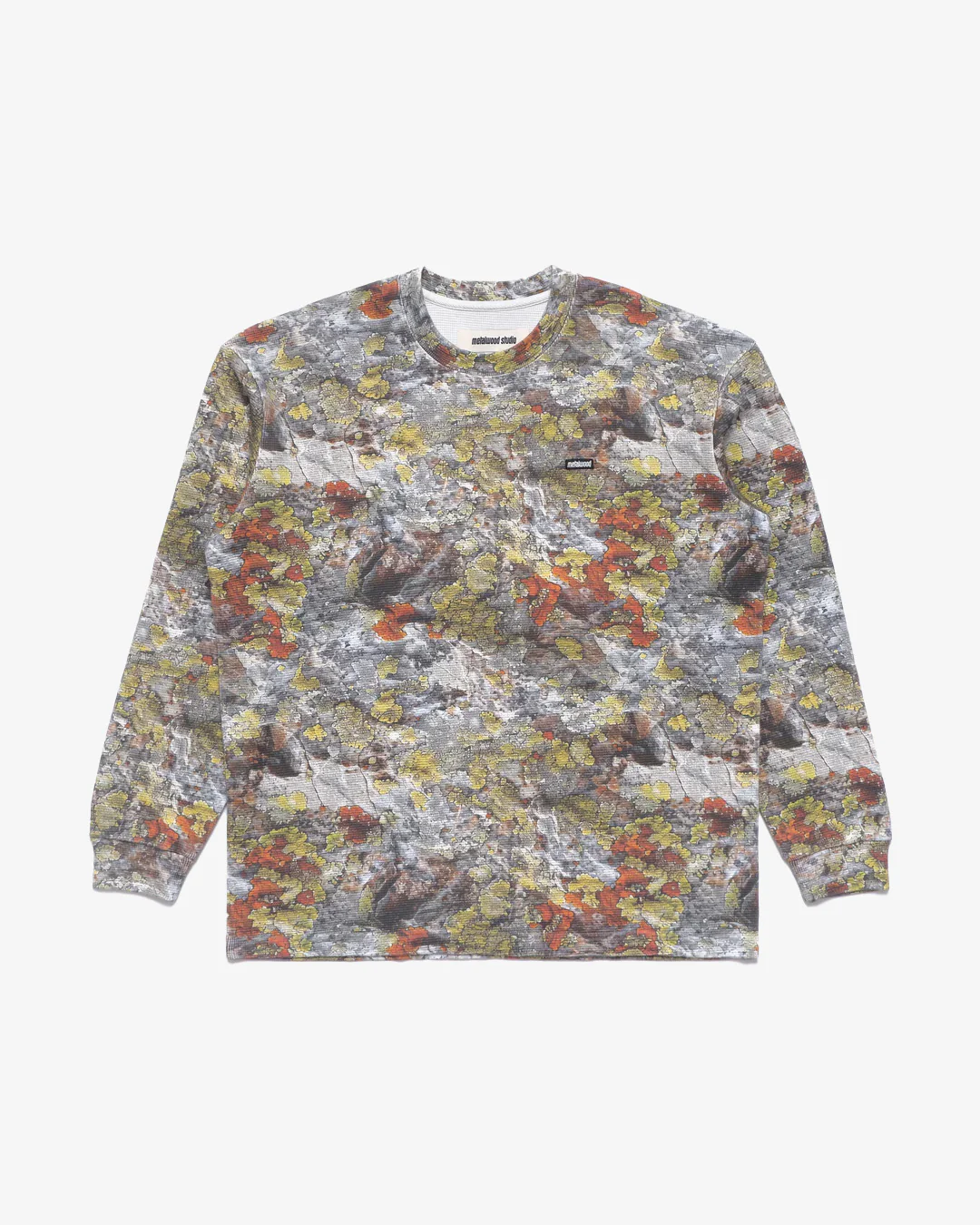 Metalwood Studio Mini Logo Longsleeve Thermal Real Moss Camo - Image 5