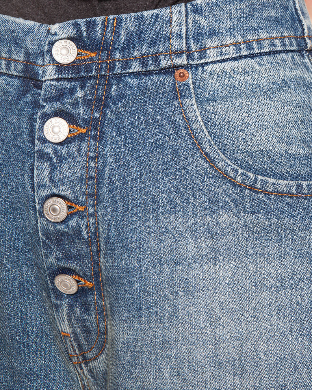 MM6 Maison Margiela Button Up Pants Medium Blue - Image 4