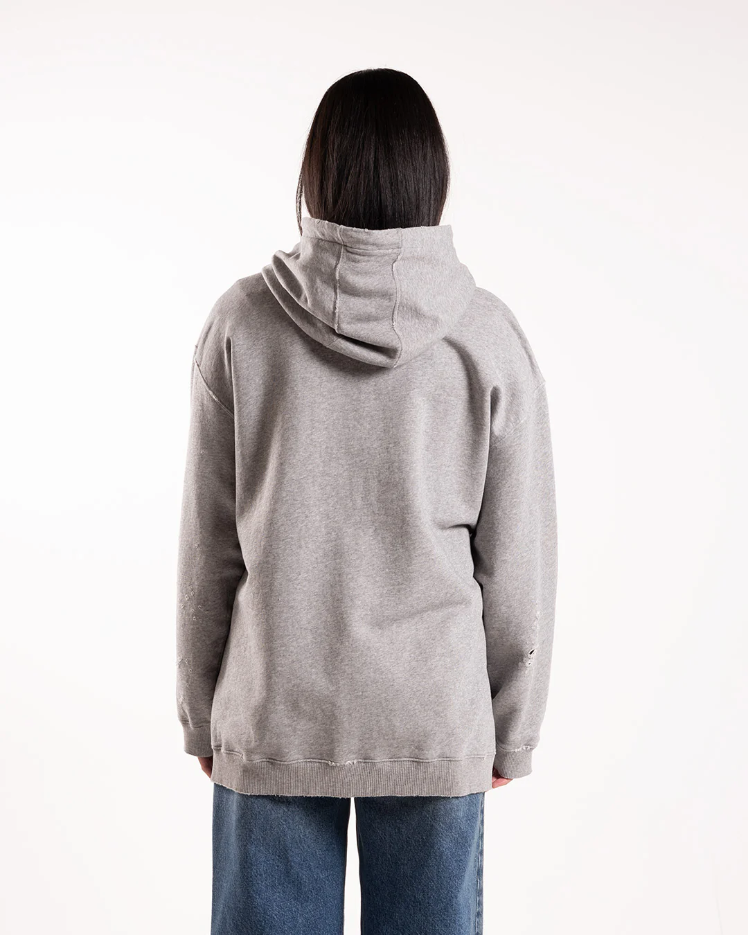 MM6 Maison Margiela Hoodie Midi Dress Grey - Image 3