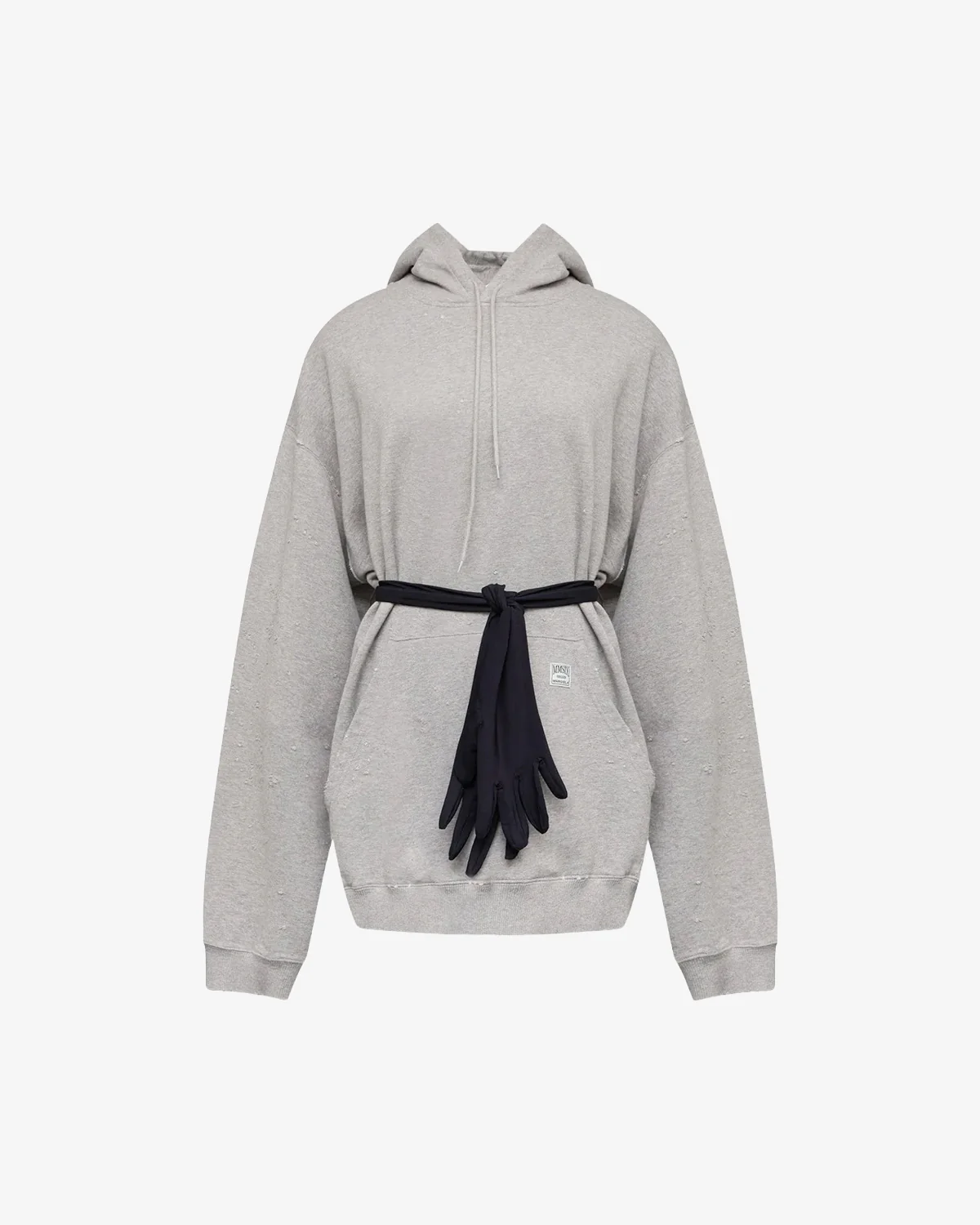 MM6 Maison Margiela Hoodie Midi Dress Grey - Image 6