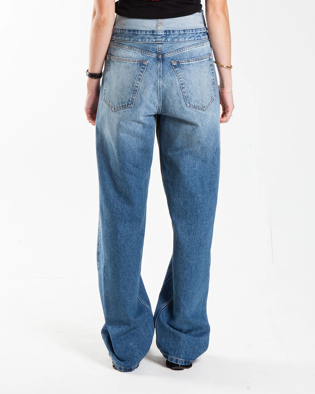 MM6 Maison Margiela Inside Out Pocket Pants Blue - Image 3