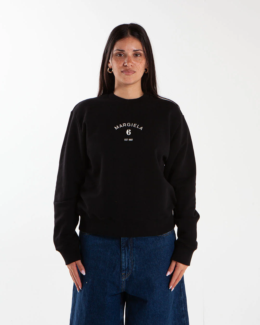 MM6 Maison Margiela Logo Sweatshirt Black