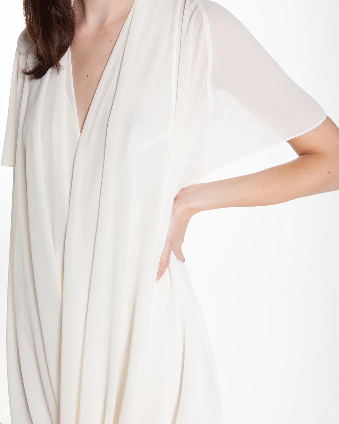 MM6 Maison Margiela Maxi Dress Cream - Image 4