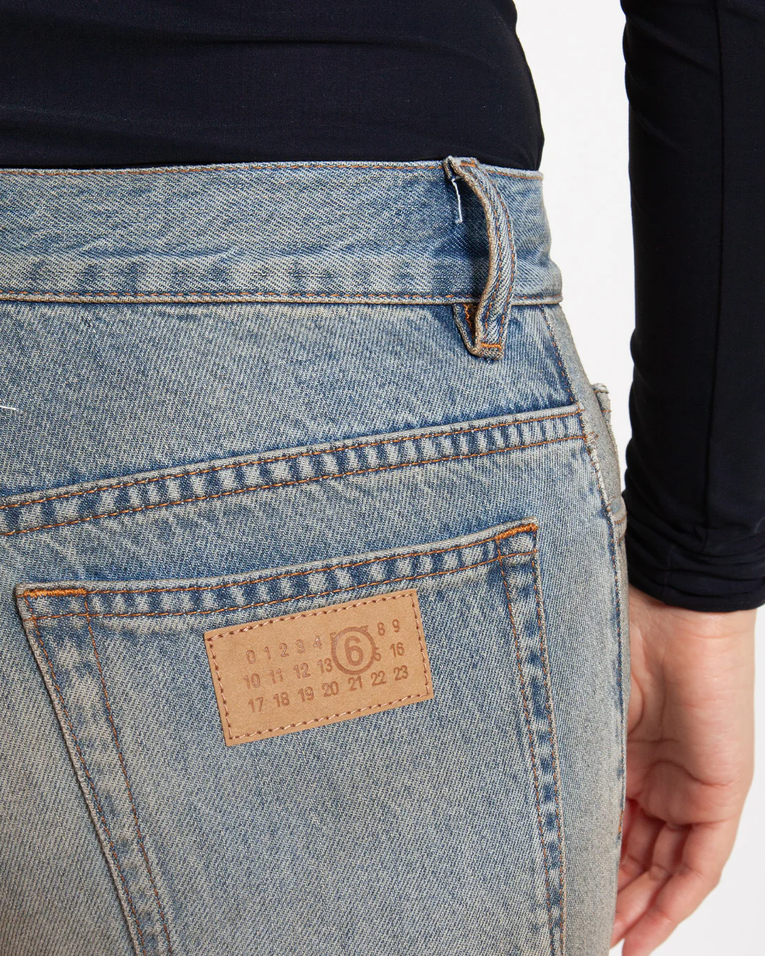 MM6 Maison Margiela Straight Leg Jeans Blue - Image 4