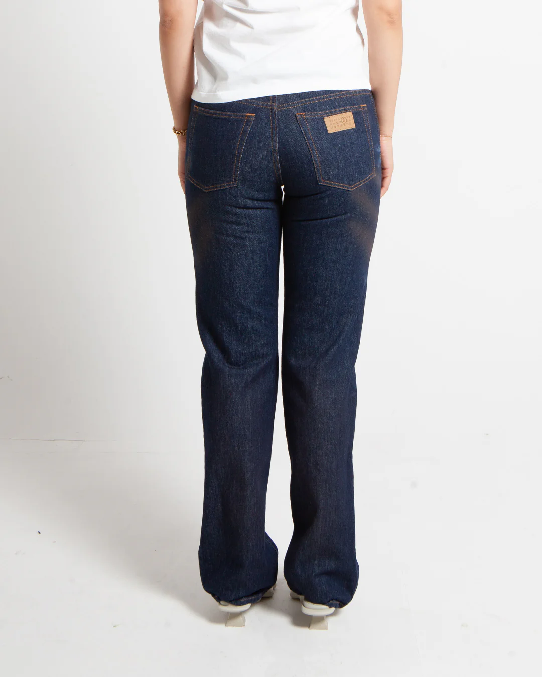 MM6 Maison Margiela Straight Leg Jeans Indigo - Image 3