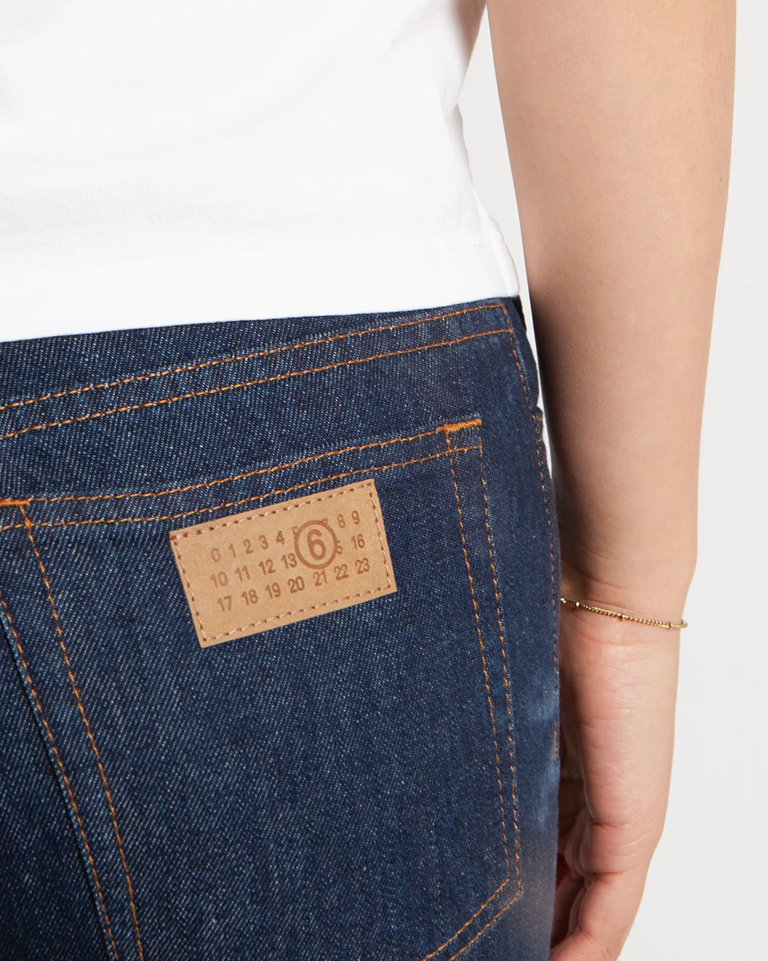 MM6 Maison Margiela Straight Leg Jeans Indigo - Image 4
