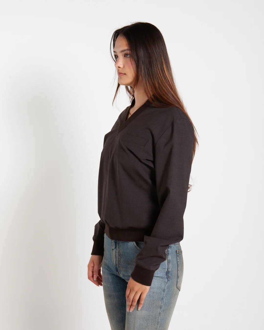 MM6 Maison Margiela Wool Blend Top Grey - Image 2