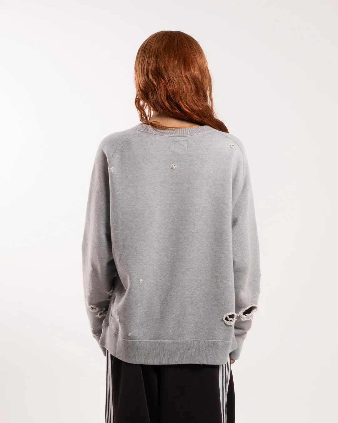 Needles Deconstructed Sweatshirt Grey - Image 3