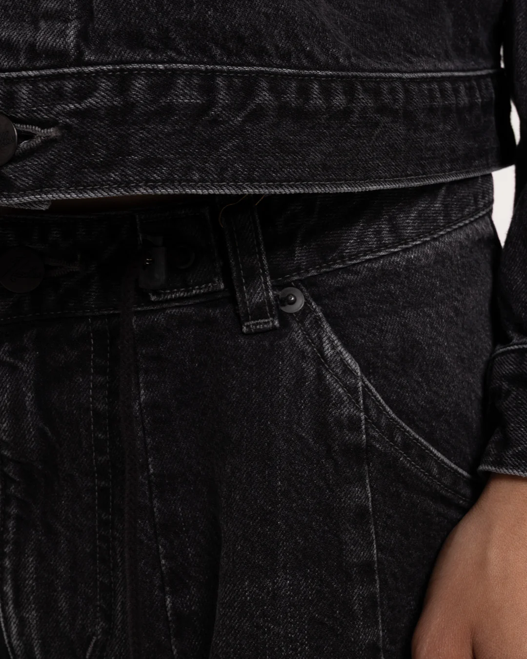 Needles H.D. Buggy Jean - 12oz Denim Black - Image 4