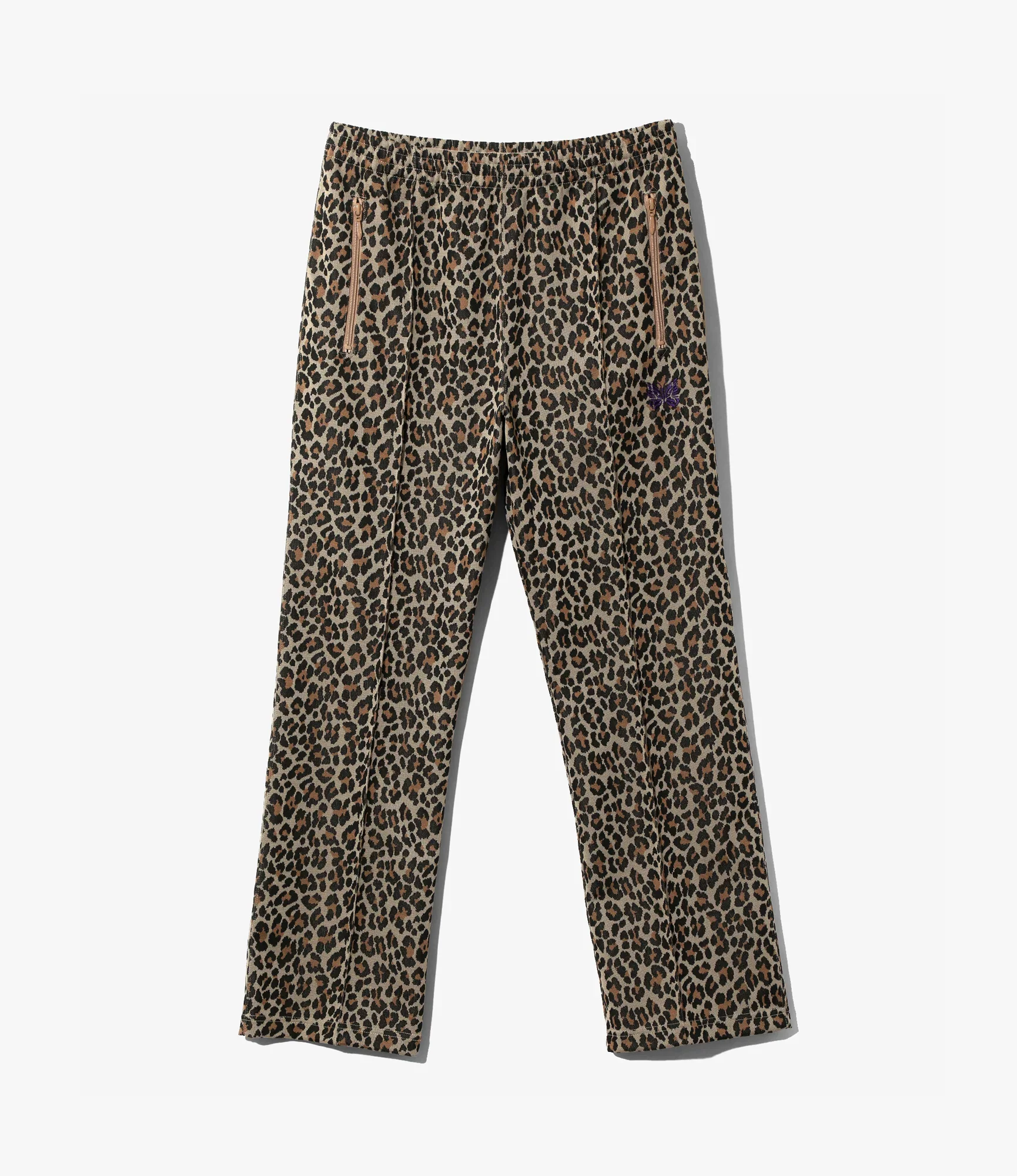 Needles Track Pant - Poly Jacquard Leopard - Image 5