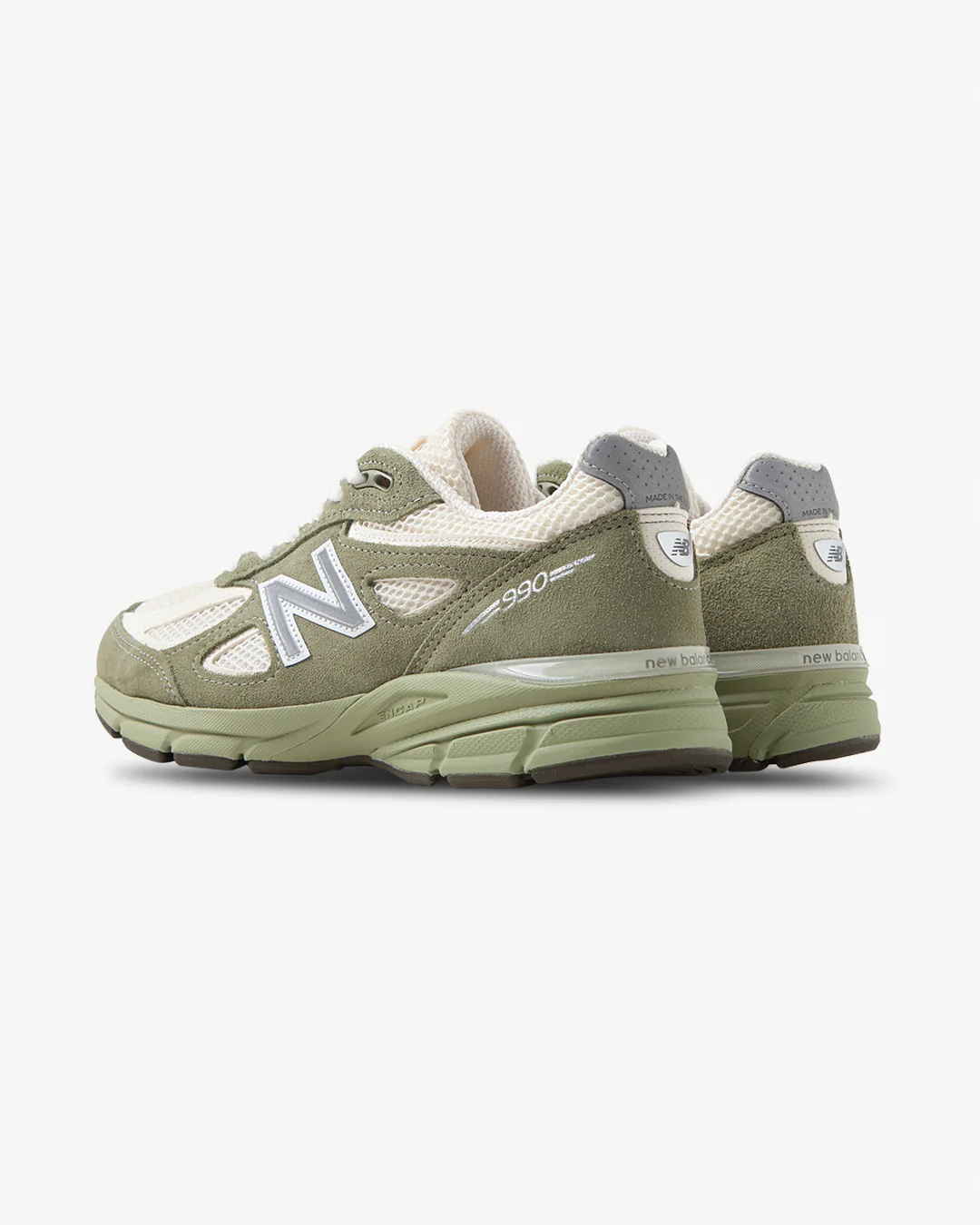 New Balance 990v4 Made in USA Olive Leaf - Image 3