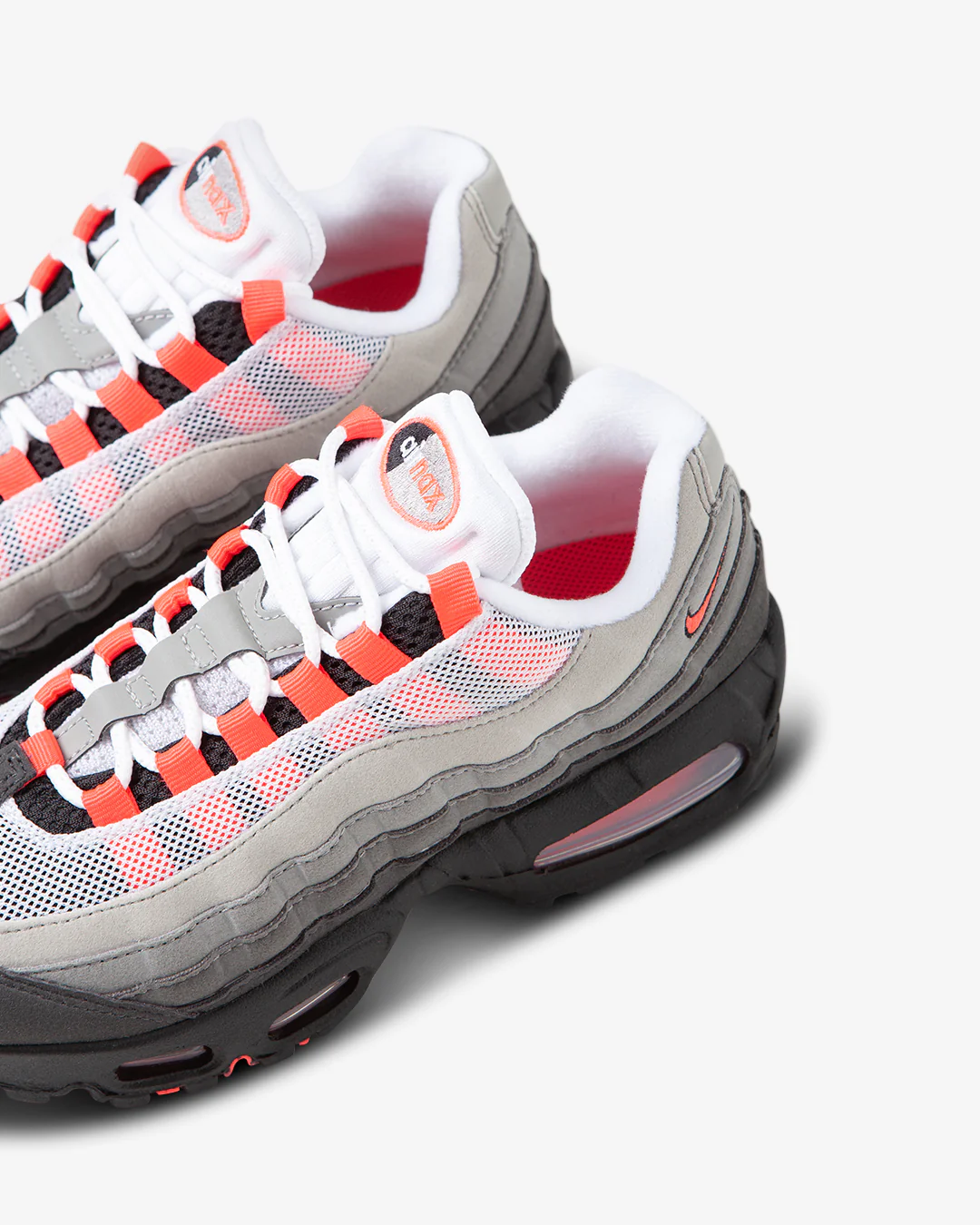 Nike Air Max 95 OG Big Bubble Medium Ash/Solar Red - Image 4