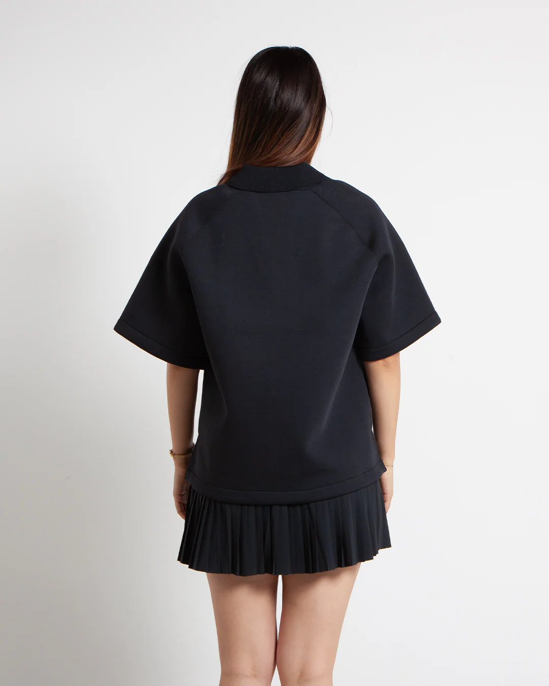 Nike Pregame Fleece Polo Black - Image 3