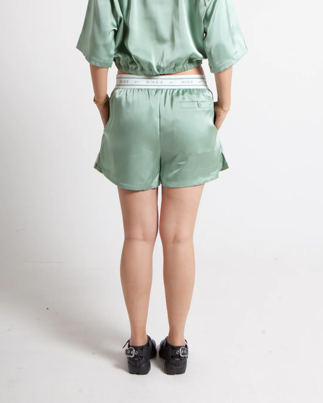 Nike Sportswear Satin Short Steam/Sail - Image 3