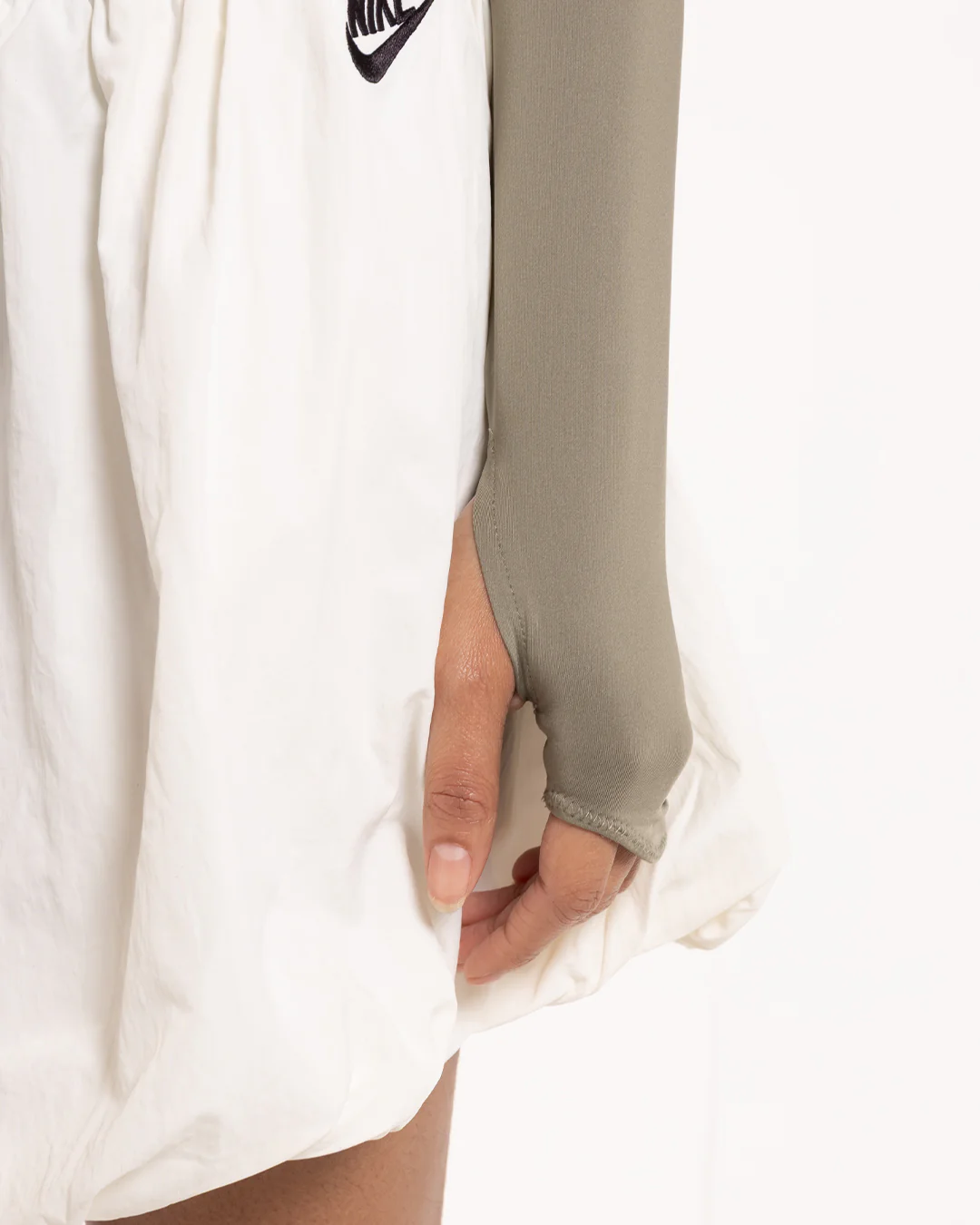 Nike Sportswear Shox Long Sleeve Top Silver Sage/White - Image 7