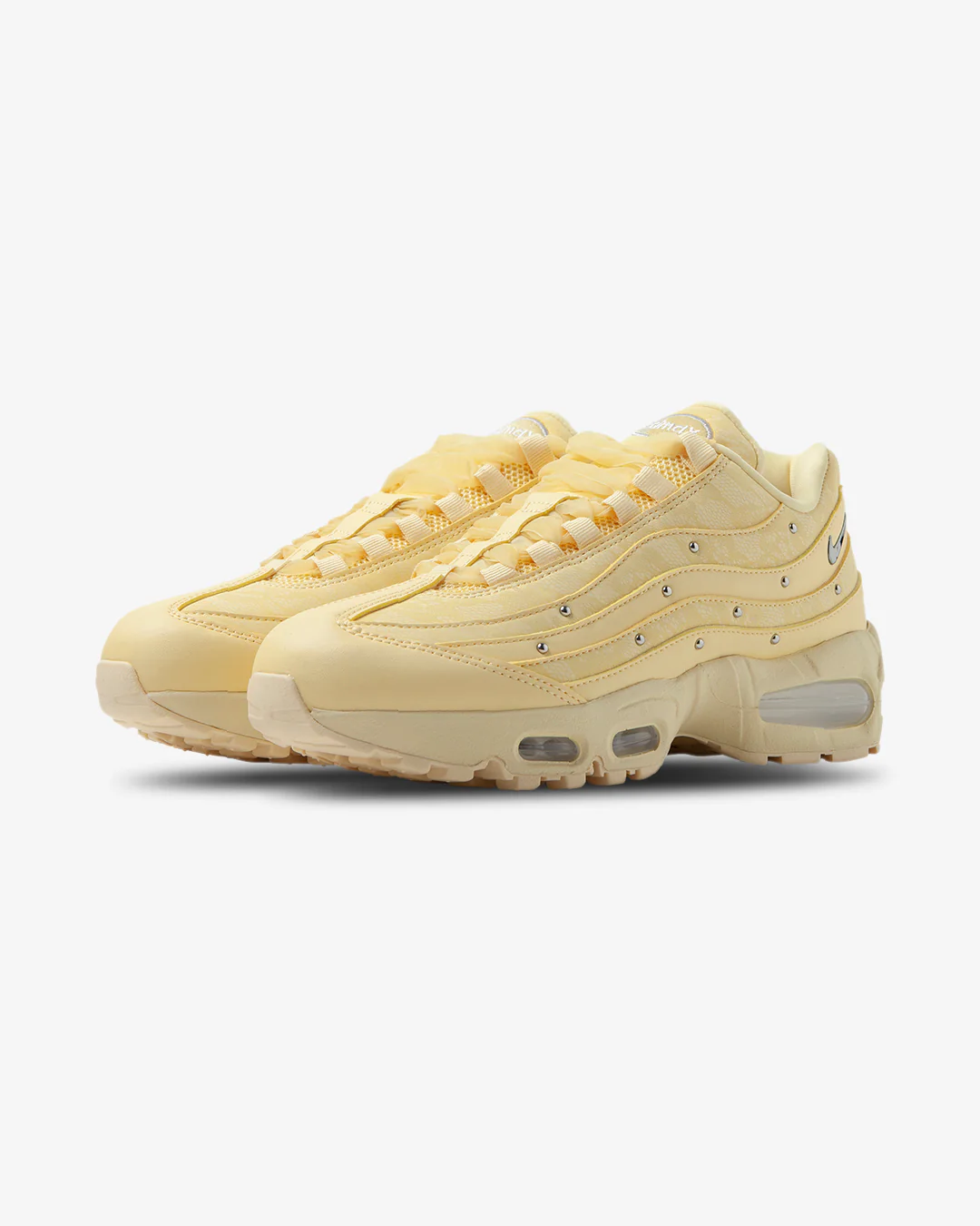 Nike W Air Max 95 Big Bubble Soft Yellow/Metallic Silver - Image 2