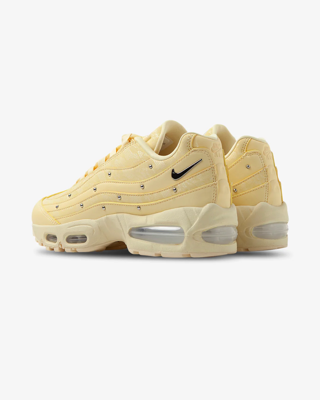 Nike W Air Max 95 Big Bubble Soft Yellow/Metallic Silver - Image 3