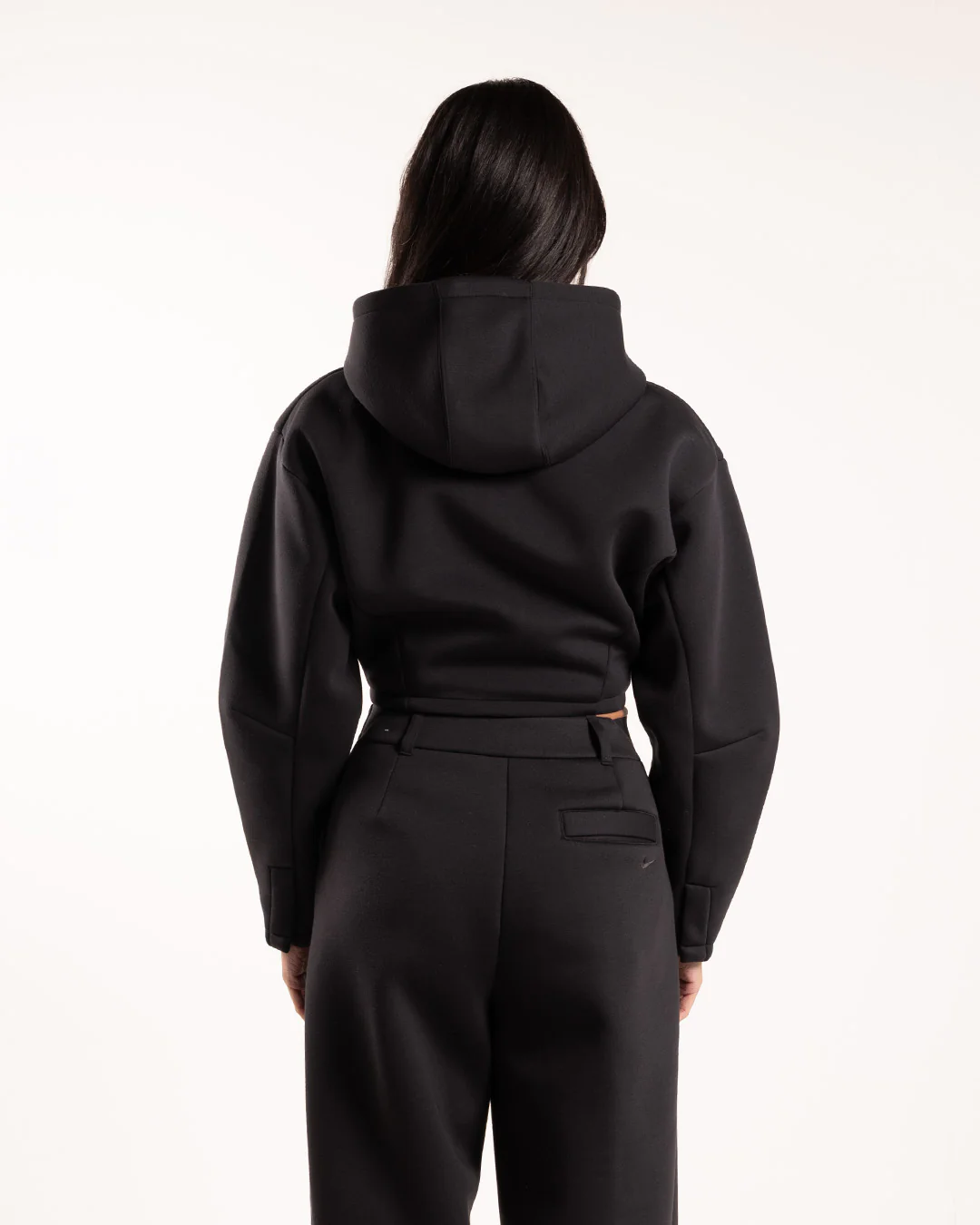 Nike Women Pregame Fleece Jacket FZ Black - Image 3