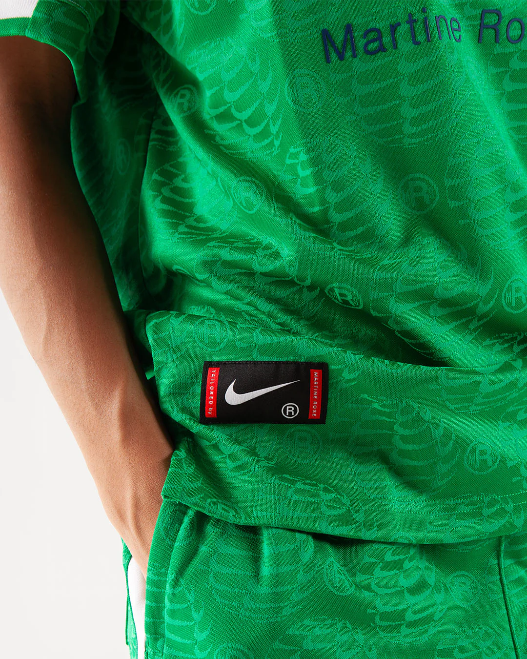 Nike x Martine Rose Jersey Lucky Green/White - Image 5