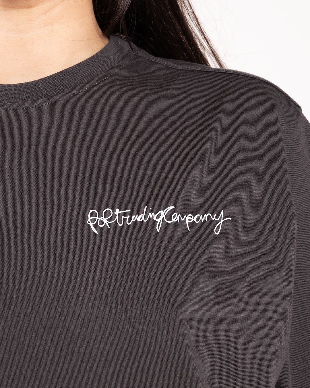 Pop Trading Company Oneliner T-Shirt Anthracite - Image 4