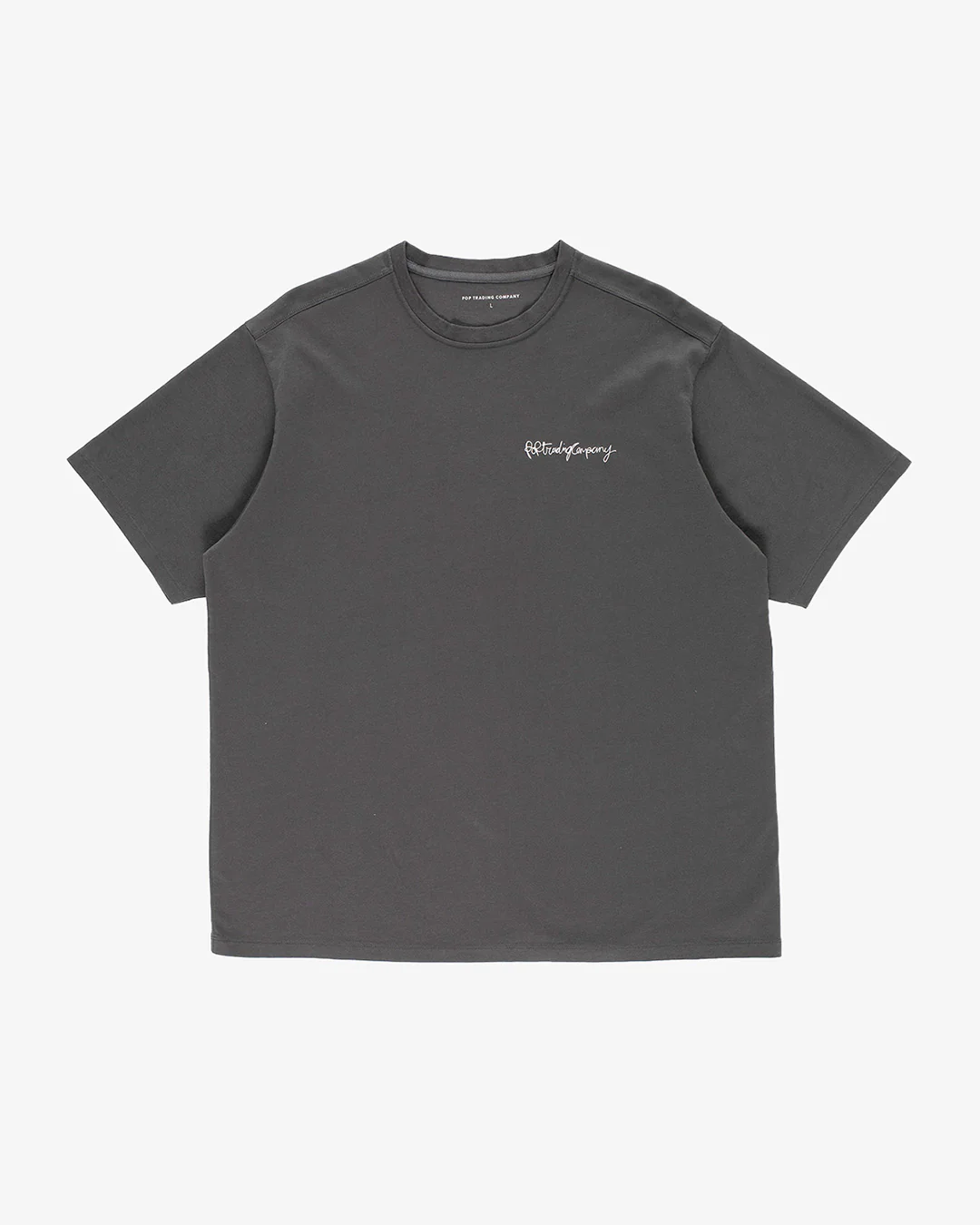 Pop Trading Company Oneliner T-Shirt Anthracite - Image 5