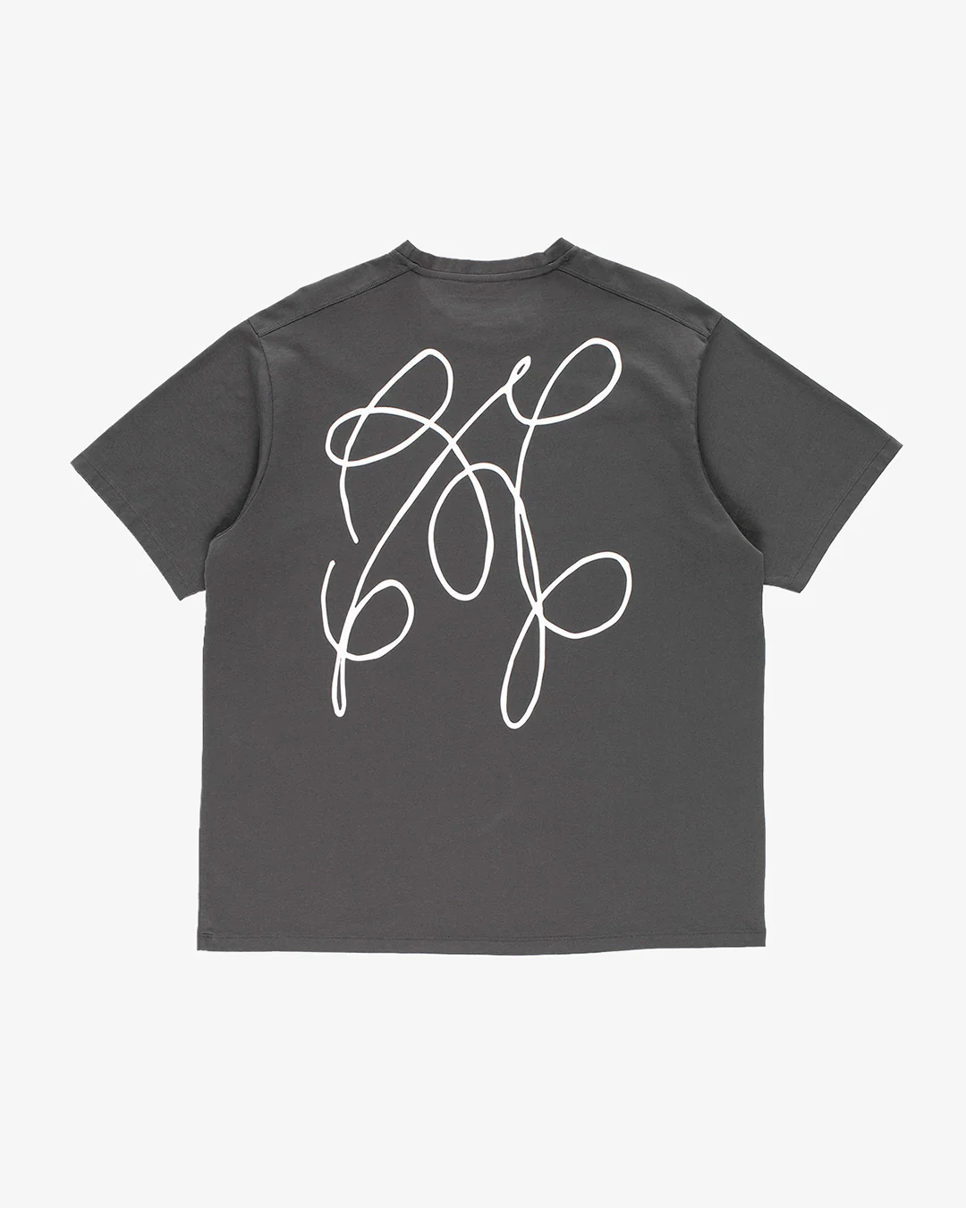 Pop Trading Company Oneliner T-Shirt Anthracite - Image 6