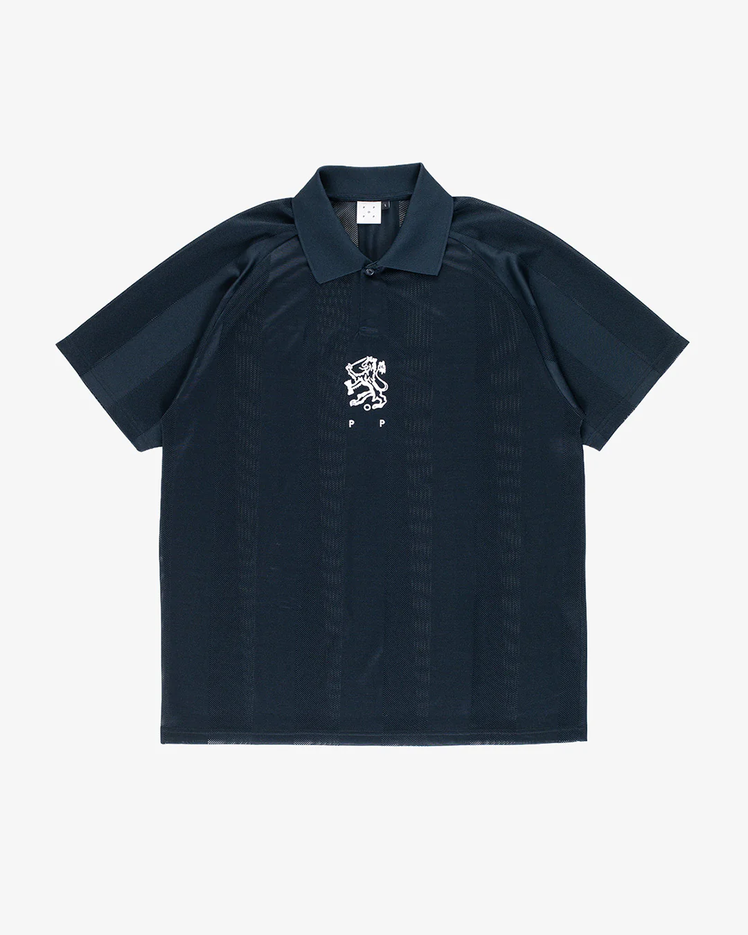 Pop Trading Company Sportif Club Shirt Navy - Image 5