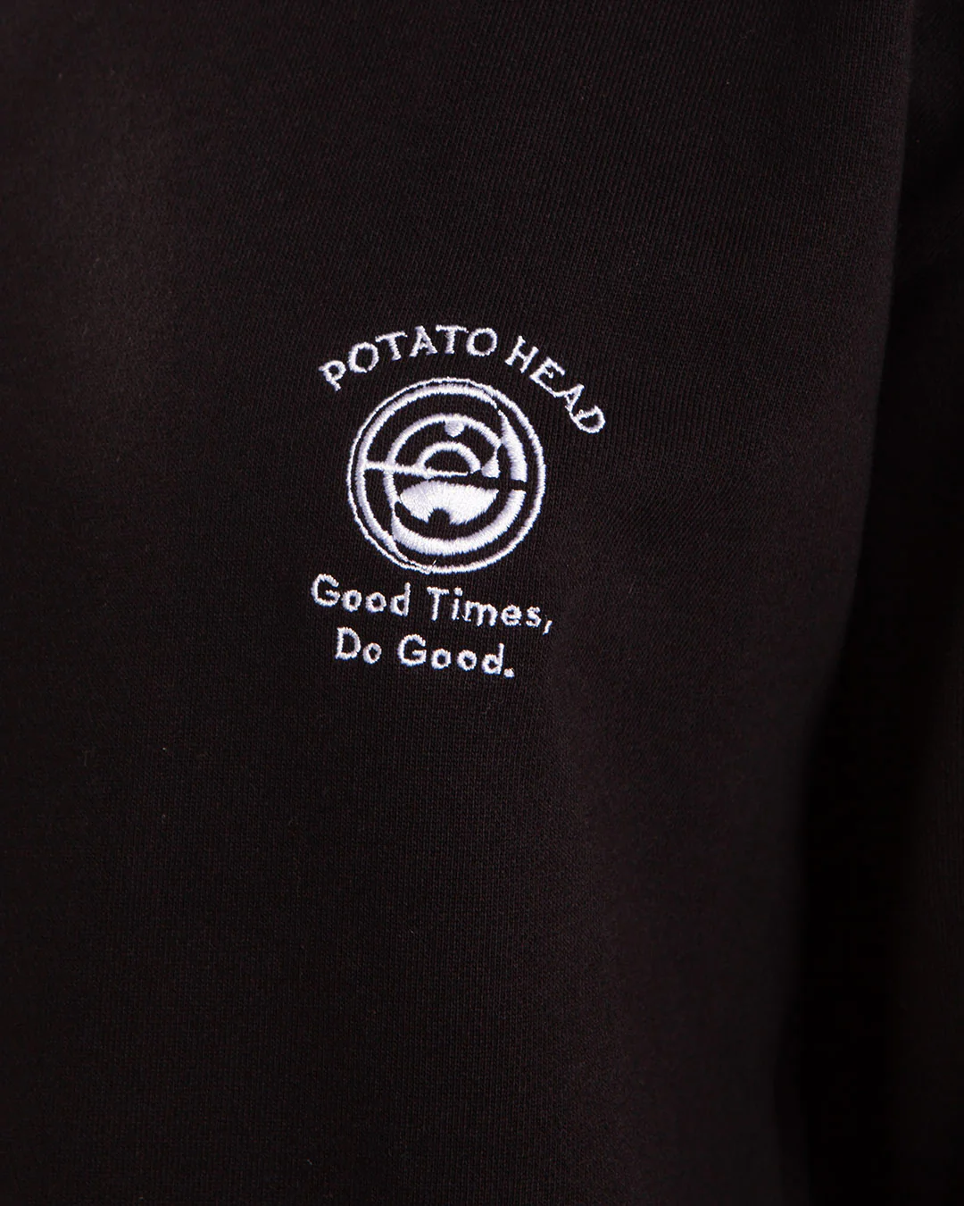 Potato Head Yin-Yang Crewneck Pullover Black - Image 4