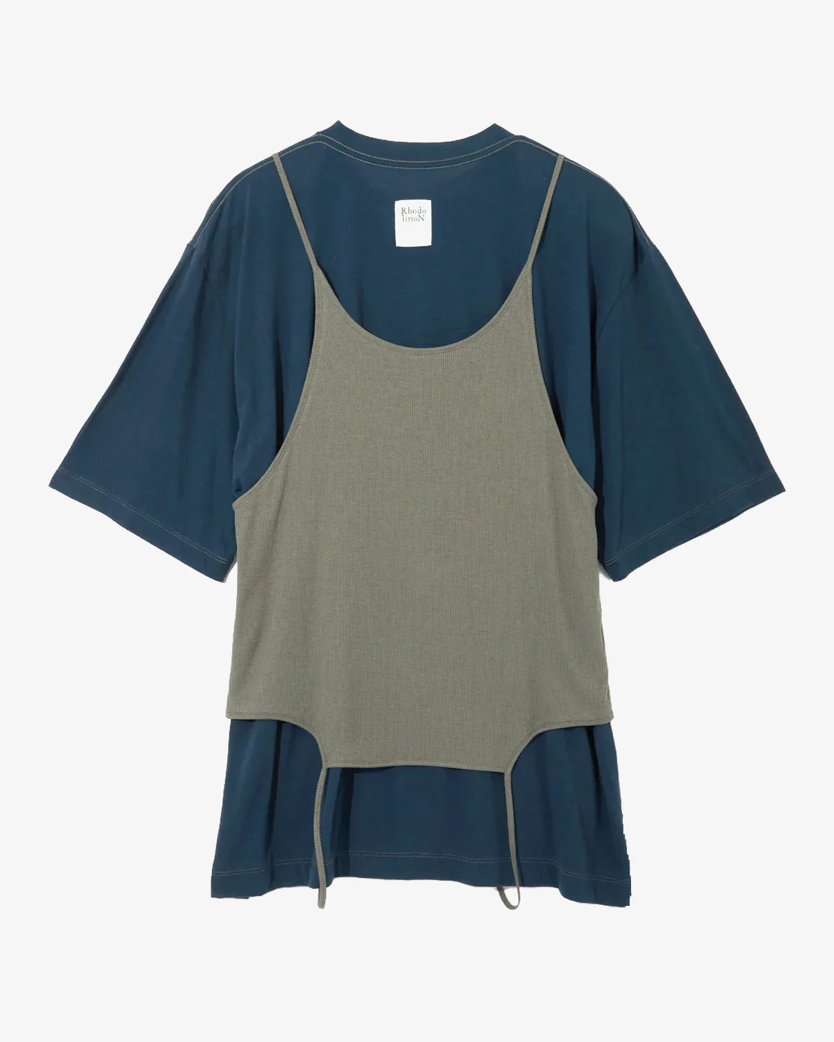 Rhodolirion Camisole Top/Loose Fitting Tee Navy - Image 6