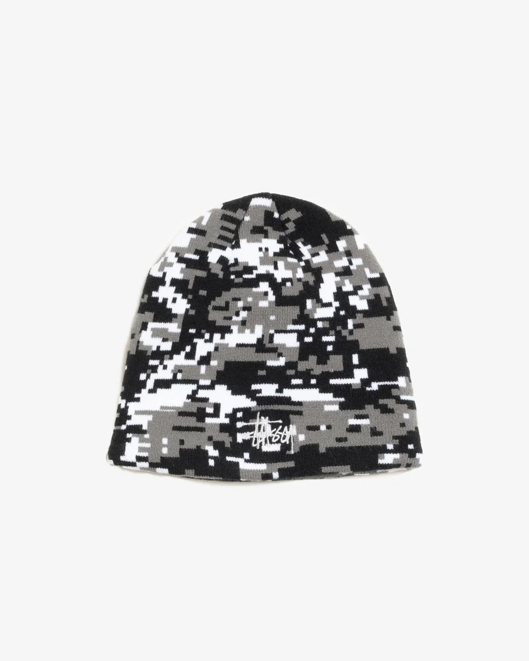 Stüssy Basic Skullcap Beanie Digi Camo Grey - Image 2