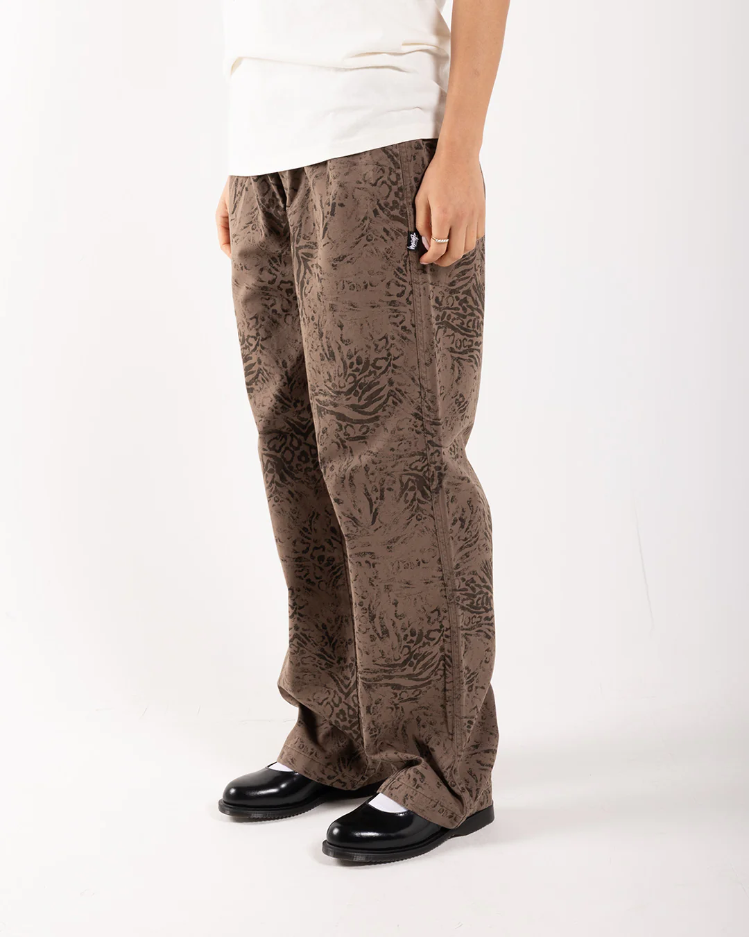 Stüssy Beach Pant Cotton Twill Fossil - Image 2