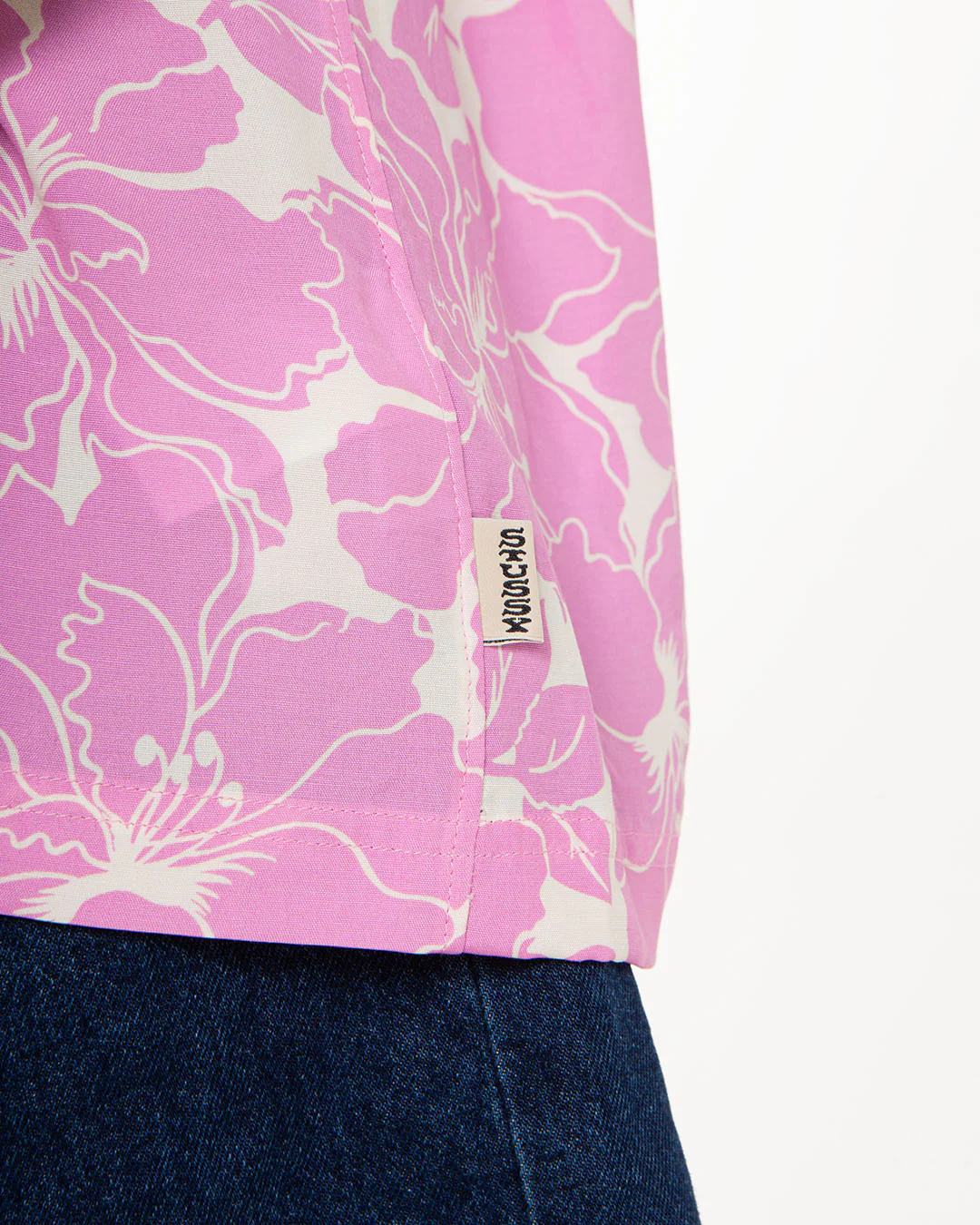 Stüssy Floral Hawaiian Shirt Pink - Image 5