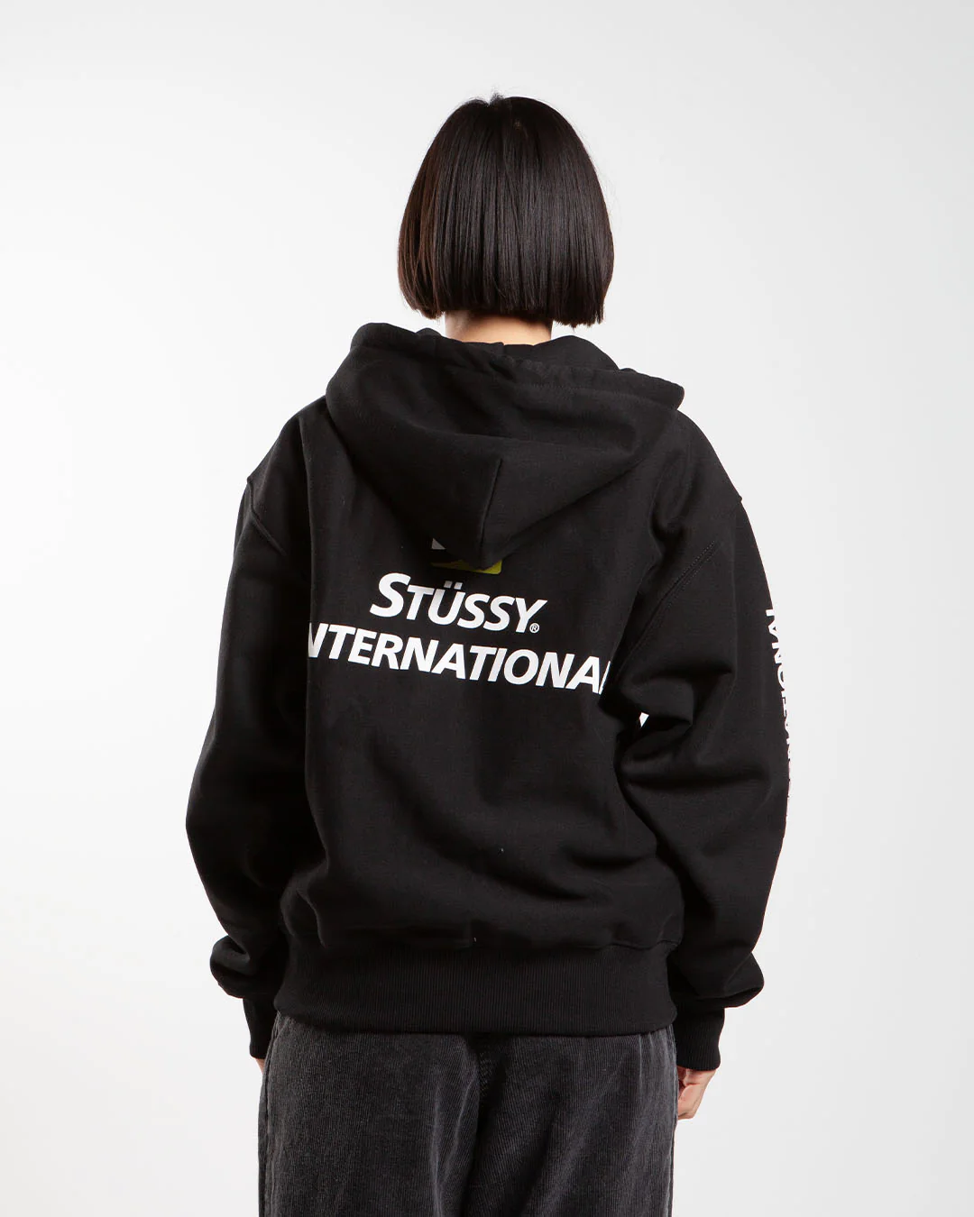 Stüssy International Zip Hood Black - Image 3