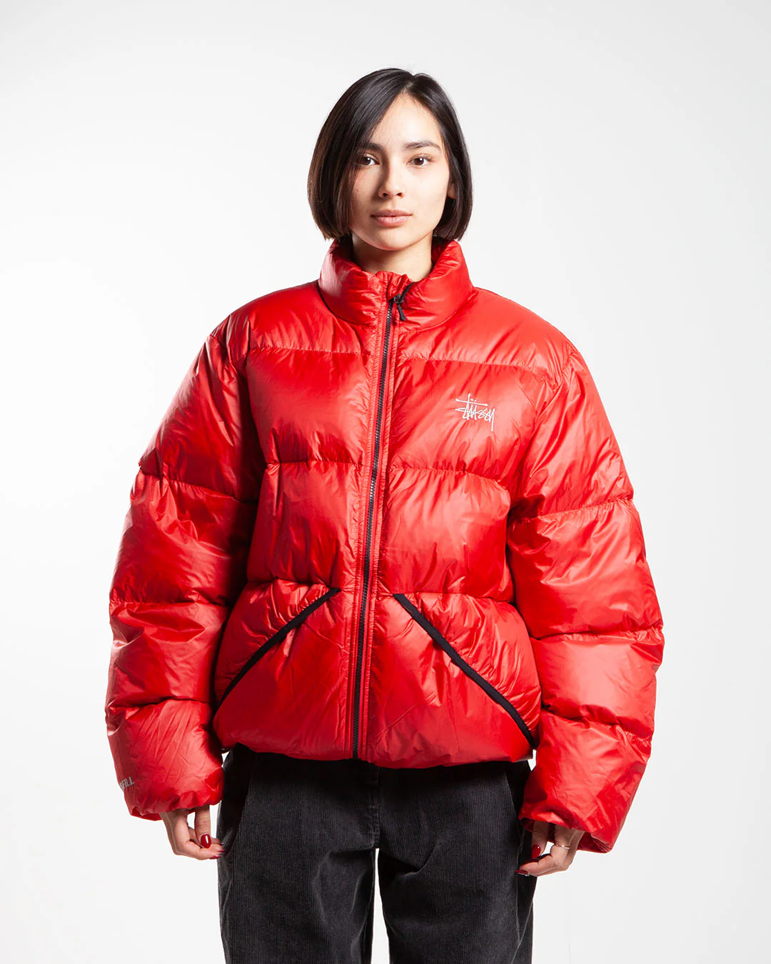 Stüssy Micro Ripstop Down Mock Red